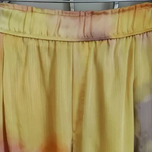 Zara Sunset Tie-Dye Silky Jogger Pants - Picture 3 of 8